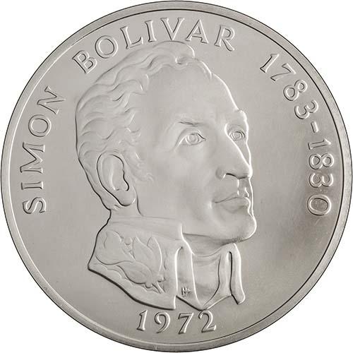 1972 Silver Panama 20 Balboas Uncirculated Coin l Chard