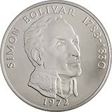1972 Silver Panama 20 Balboas Uncirculated Coin l Chard