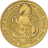 2018 1 oz Gold Queen's Beasts  Bullion Unicorn of Scotland Bullion Coin