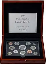 2007 Whole Coin Set UK Annual Proof - Executive
