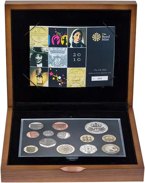 2010 Whole Coin Set UK Annual Proof - Executive 21138
