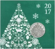 2017 UK Coin £5 / Crown BU Christmas Tree 114