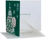 2017 UK Coin £5 / Crown BU Christmas Tree 115