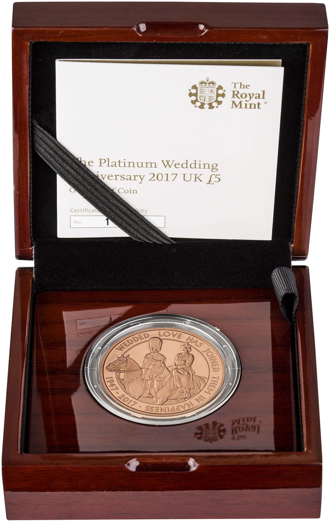 2017年 イギリス Platinum Wedding ご成婚70周年記念 10ポンド 銀貨 