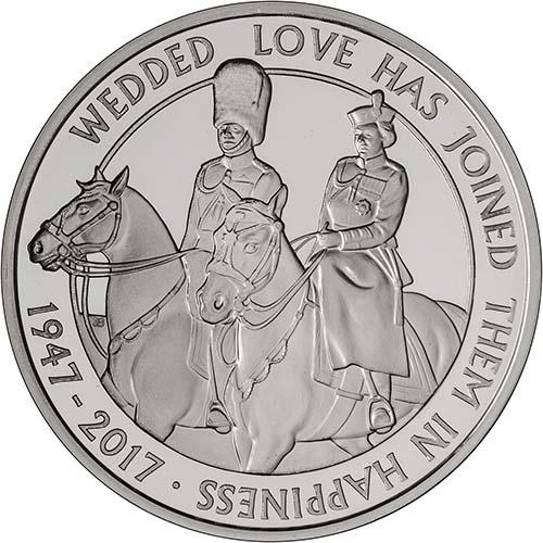 2017 Platinum Wedding £5 Silver Proof Coin l Chards