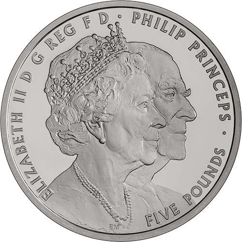 2017 Platinum Wedding £5 Silver Proof Coin l Chards