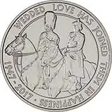 2017 70th Wedding Anniversary BU Crown Coin