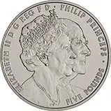 2017 UK Coin £5 / Crown BU Platinum Wedding 24399