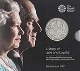 2017 UK Coin £5 / Crown BU Platinum Wedding 24401