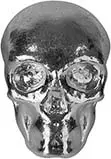 1 oz Silver Hand-Poured Skull - Pre-Owned