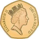 1992/93 UK Coin 50p Gold Proof European Presidency 21294