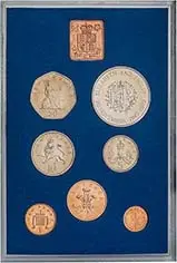 1972 Base Metal Annual Proof - Standard 7 Coins Set
