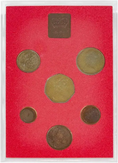 1973 Base Metal Proof Annual Standard Coin Set obverse