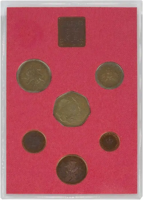1973 Base Metal Proof Annual Standard Coin Set reverse