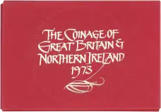 1973 Base Metal Proof Annual Standard Coin Set envelope