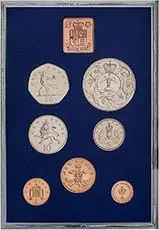 1977 Base Metal Proof Annual Standard  Coin Sets United Kingdom