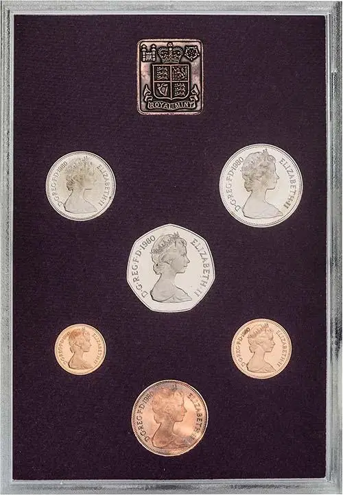 1980 Whole Coin Set UK Annual Proof - Standard 24033