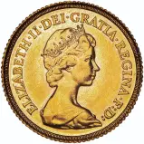Gold Half Sovereign Elizabeth II Second Portrait