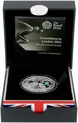 2011 UK Coin £5 / Crown Silver Proof Countdown to the Olympics 22000
