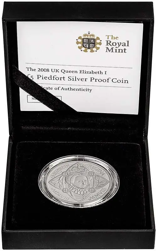 2008 Queen Elizabeth I £5 Silver Proof Piedfort Coin l Chard