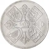 1953 Elizabeth II Coronation Crown reverse