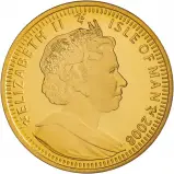 2008 Gold Uncirculated 1 Ounce Angel  Coin Single Isle of Man obverse