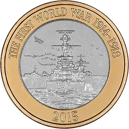2015 UK Coin £2 BU The Royal Navy 21560