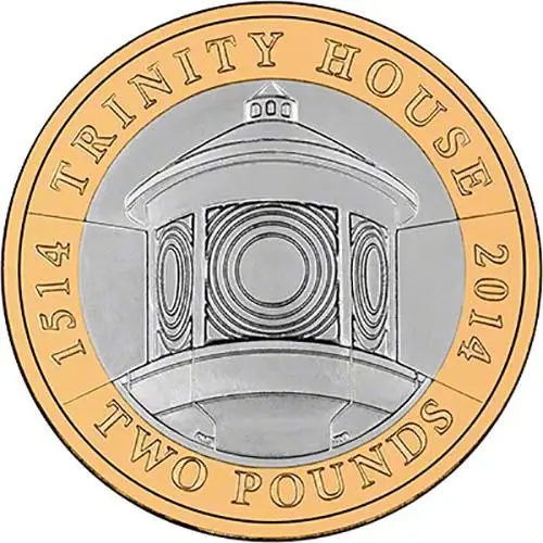 2014 UK Coin £2 BU 500th Anniversary of Trinity House 22300