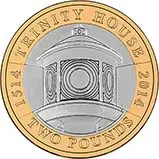 2014 UK Coin £2 BU 500th Anniversary of Trinity House 22300