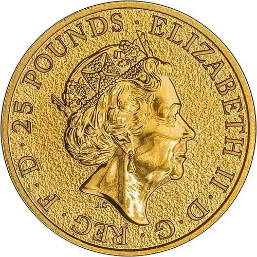 2017 1/4 oz Gold Coin Queen's Beasts  Griffin Bullion 23558