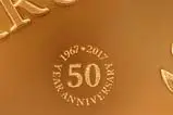 2017 0.5 oz Gold Coin Krugerrand Proof - 50th Anniversary Privy 23977