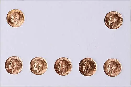 Whole Coin Set Sovereign George V Very Fine Mintmark Collection 25545