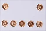 Whole Coin Set Sovereign George V Very Fine Mintmark Collection 25545