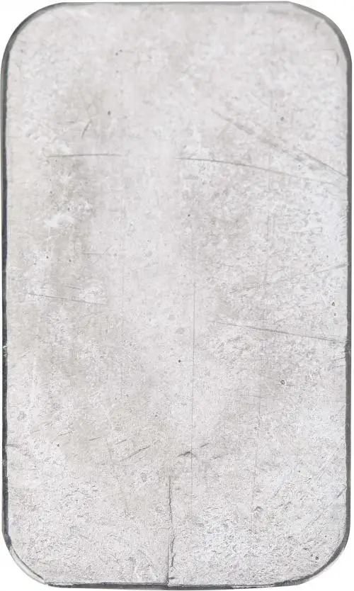 100g Silver Bar Metalor Pre-Owned Back View