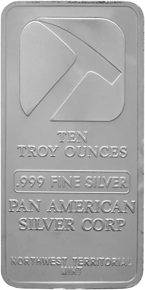 Pan American Silver Corp 10 oz Silver Bar Our Choice Pre-Owned
