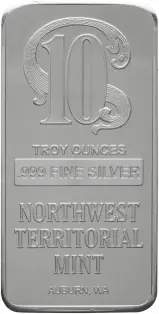 10 oz Silver Bar Our Choice Pre-Owned Northwest Territorial Mint