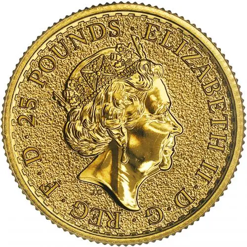 2017 Gold 0.25 oz Britannia Bullion Coin obverse