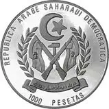 1992 Silver Sahrawi Arab Republic 1,000 Pesetas/10 Ecu Proof 25226