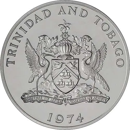 1974 Whole Coin Set Trinidad & Tobago Proof - 8 Coins 23108