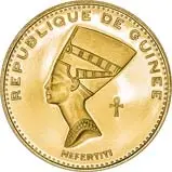 1970 Gold Proof Nefertiti 5000 Franc  Coin Single Collectable Republique de Guinea Unknown aFDC
