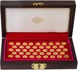 Gold Medallion Set Kings and Queens of England - John Pinches