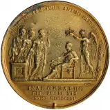 1821 King George IV Coronation Gold Medallion (Ex-Mounted) reverse