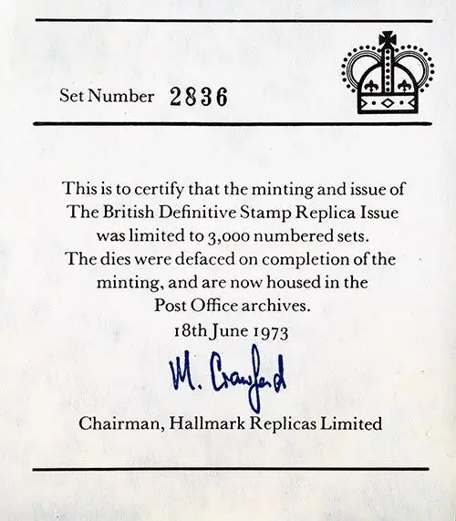 1973 £1 Machin & Penny Black Gold Definitive Stamp Replicas 21759
