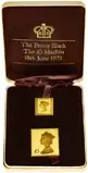 1973 £1 Machin & Penny Black Gold Definitive Stamp Replicas