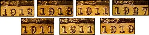George V Mintmark Sovereign Collection - 7 Coins 23472