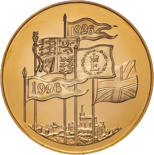 1996 Gold Proof 70th Birthday QEII £5 Crown Coin | Chards
