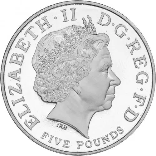 2006 Platinum Piedfort Elizabeth II The Queen's 80th Birthday Crown  Coin Single United Kingdom obverse