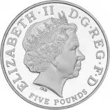 2006 Platinum Piedfort Elizabeth II The Queen's 80th Birthday Crown  Coin Single United Kingdom obverse
