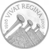 2006 Platinum Piedfort Elizabeth II The Queen's 80th Birthday Crown  Coin Single United Kingdom reverse