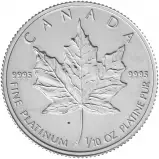 1996 Maple Leaf 0.1 oz Platinum Bullion Coin - Pre-Owned